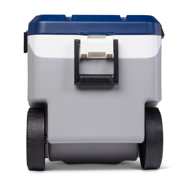 Nevera rígida con ruedas de Igloo MaxCold Latitude 90 Roller con capacidad de 85L. Color Azul y gris - Imagen 6