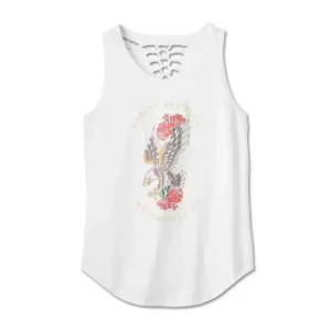 American Traditional Rip & Repair Tank para mujer – Bright White