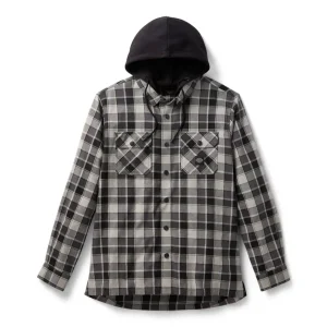 Camisa Hombre Harley-Davidson de Cuadros con Capucha