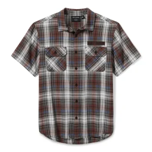 Block Font Yarn Dyed Plaid Shirt para hombre – Plaid