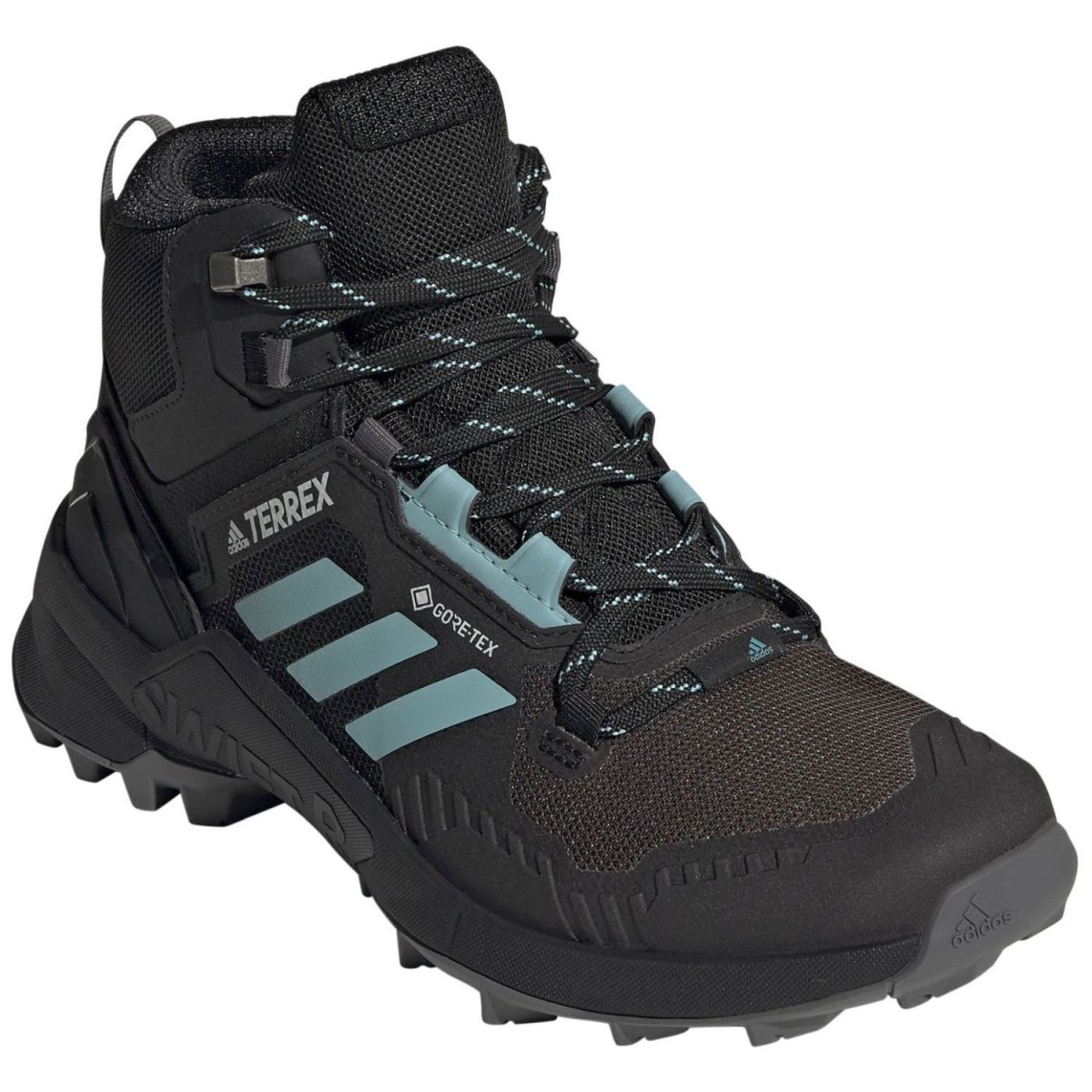 BOTAS TERREX SWIFT R3 MID GTX W COLOR CORE BLACK/MINT TON/GREY FIVE - Imagen 2